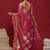 pink ethnic motifs woven design zari tussar saree