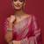 pink ethnic motifs woven design zari tussar saree