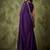 purple satin designer saree