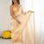 orange tie and dye zari satin designer saree
