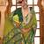 Green ethnic motifs zari patola saree