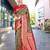 green ethnic motifs woven design zari detailed kanjeevaram saree