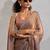 multicolor embellished beads and stones satin designer saree