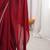 Maroon embroidered silk blend saree