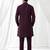 wine color cotton men's kurta with pants