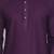 purple cotton men's kurta with white churidar pajama