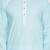 light blue cotton men's kurta with white churidar pajama