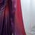 multicolor ombre beads and stones satin saree