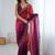 multicolor ombre zari satin designer saree