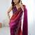 multicolor ombre zari satin designer saree