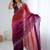 multicolor ombre zari satin designer saree