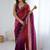 multicolor ombre zari satin designer saree