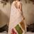 cream floral embroidered muga cotton saree with unstitched blouse