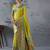 lime woven design zari paithani saree