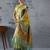 lime woven design zari paithani saree