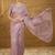 lavender floral embroidered chiffon saree