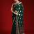 green ethnic motifs woven design zari georgette banarasi saree