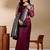 purple & gold-toned ethnic motifs woven design zari kanjeevaram saree