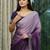 purple ombre stone work saree