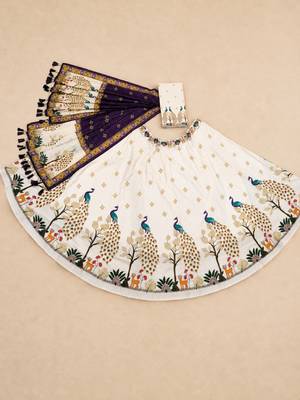 Navratri Print Rayon  Lehenga Choli Blouse 5