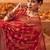 red ethnic motifs poly georgette designer saree