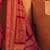 red ethnic motifs poly georgette designer saree