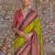 Green ethnic motifs zari sungudi saree