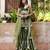 Olive silk blend stone work sharara set