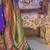 Violet ethnic motifs printed zari sungudi saree