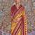 Yellow ethnic motifs designer sungudi saree
