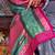 Grey ethnic motifs silk blend sungudi saree