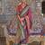 Burgundy ethnic motifs sungudi saree