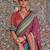 Burgundy ethnic motifs sungudi saree