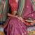 Burgundy ethnic motifs sungudi saree