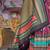 Burgundy ethnic motifs sungudi saree