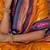 Mustard ethnic motifs printed sungudi saree