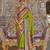 Green ethnic motifs woven design designer sungudi saree