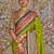 Green ethnic motifs woven design designer sungudi saree