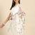 white floral embroidered organza saree