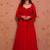 Red georgette mirror palazzo set