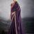purple embellished georgette sarees