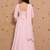 Baby-pink georgette mirror palazzo set