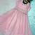 Baby-pink georgette mirror palazzo set