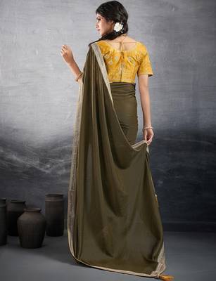 green embellished georgette sarees 3