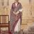 Cream ethnic motifs silk blend banarasi saree