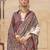 Cream ethnic motifs silk blend banarasi saree