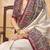 Cream ethnic motifs silk blend banarasi saree