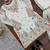 White silk blend embroidered sharara set