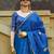 blue paisley woven design banarasi saree