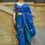 blue paisley woven design banarasi saree